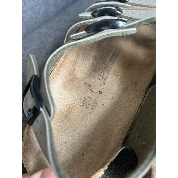 Birkinstock Birki's Size 40 Taupe Canberra 3 Strap Sandals Slingback Ellice US 9 - Picture 12 of 16